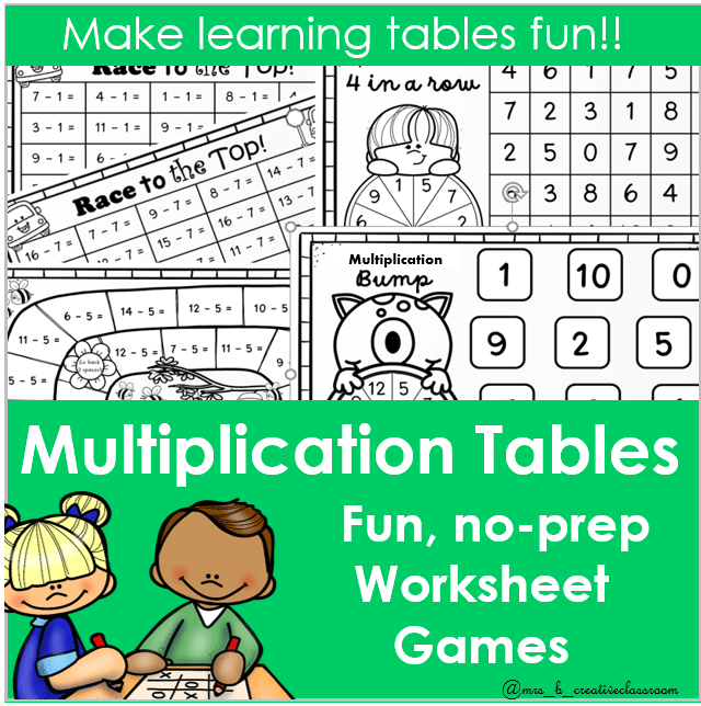 Mash > 3rd / 4th Class > Tables Games Multiplication